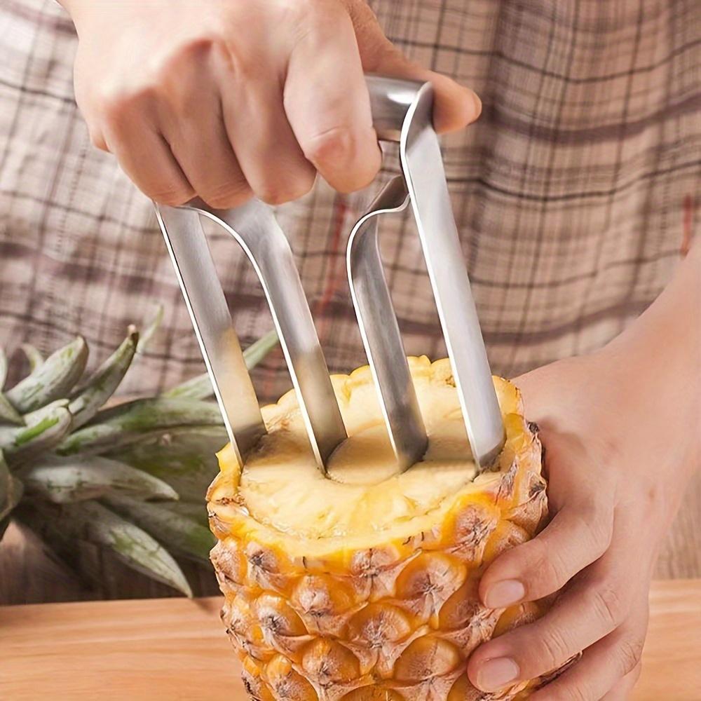 1pc Durable Stainless Steel Pineapple Corer Slicer - Comfort Grip Handle, Easy-to-Use, Ideal for Home & Kitchen, Restaurant Use