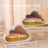 Cloud Tulip Night Light Handmade Material Flower Mirror Creative Atmosphere Lamp Valentine's Day Birthday Gift Home Decor DIY