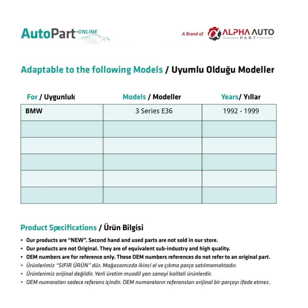 Kit di Riparazione Tetto Apribile Destro-Sinistro per BMW Serie 3 E36