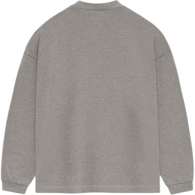 Essentials Long-Sleeve Tee Heather Grey Men Tops 125SU244201F