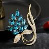 Sparkling   Flower Brooches For Women Clothing Coat Jewelry Accessries Gifts