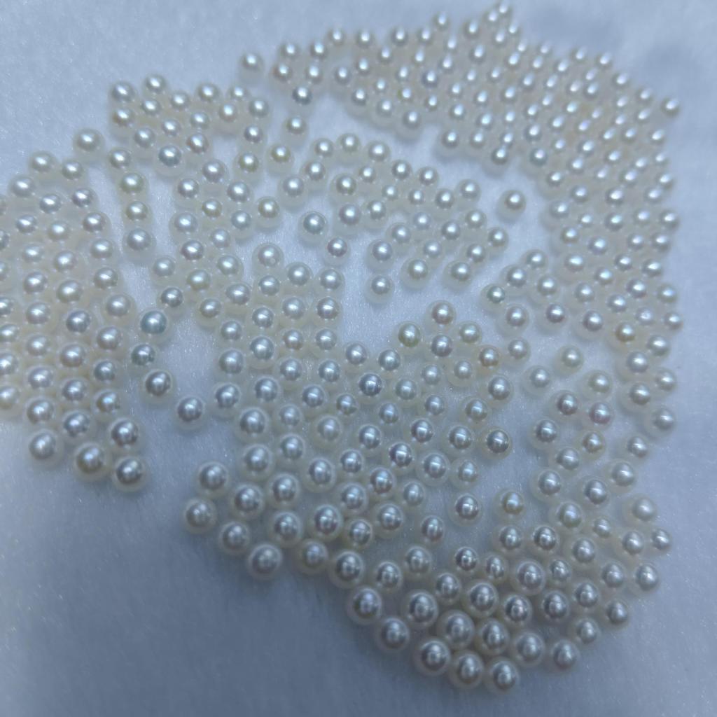 Akoya Süßwasserperlen 2-4mm: Hoher Glanz, Nahezu Fehlerfrei für DIY-Ohrringe, Ringe, Halsketten