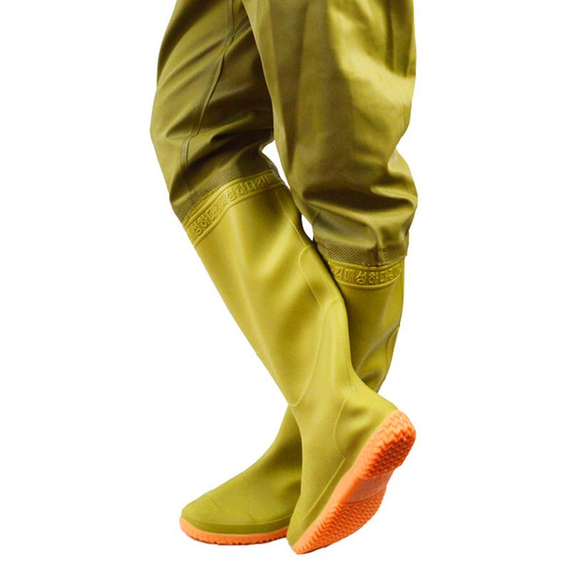 Wader da Pesca Resistenti all'Usura Impermeabili Antiscivolo con Stivali Pantaloni a Vita per Uomo Donna 38