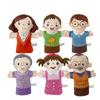Plush Family Member Puppet Grandparents Children Plush Gloves Children's Hand Puppet  Story Telling