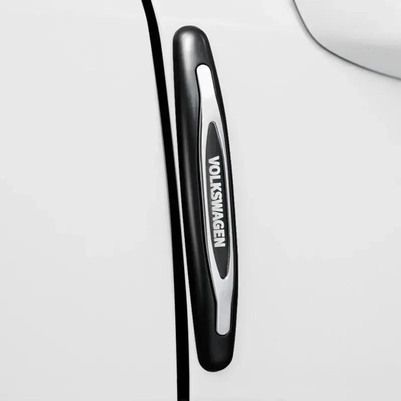 Nouveau Nouveau 4PCS Bande Anti-collision Pare-chocs de Porte de Voiture Protections Protecteur Latéral pour Volkswagen GOLF 5 Tiguan Polo Golf 6 Golf 7 Jet