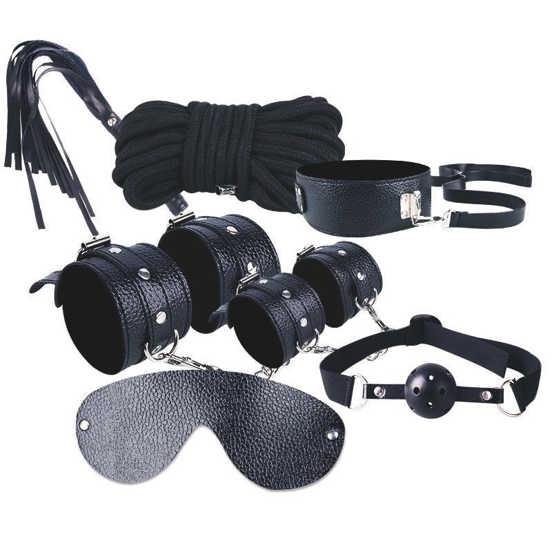 Miji Plüschleder 7-teiliges Bondage-Set: SM-Toys für leidenschaftliche Paare
