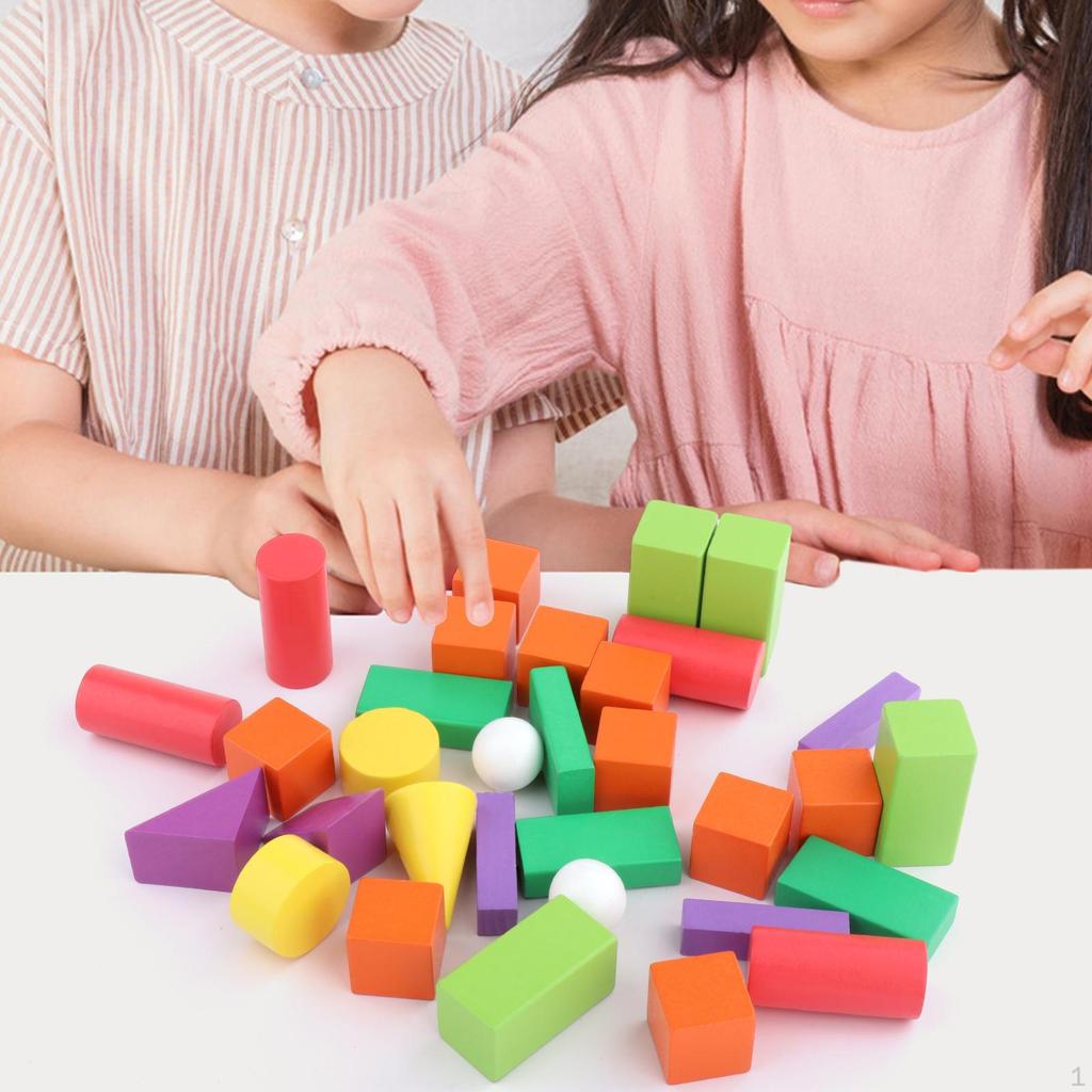 Premium Wooden Building Blocks Set - Educational Toy for Creative Play and Skill Development