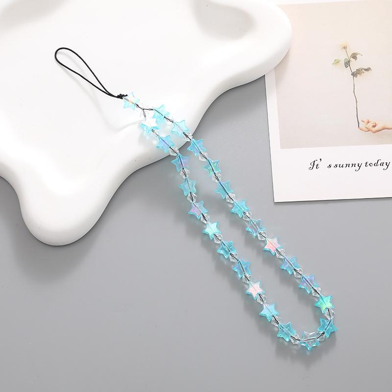 Mermaid Star Beaded Phone Lanyard Case Charm - Anti-Drop & Anti-Lost for Women