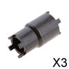 3x BLACK 20mm & 24mm LOCK NUT SOCKET TOOL for MANY