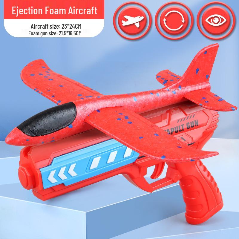 Catapult Aircraft Toy - Hand-Thrown Glider with Crash-Resistant Foam for Boys