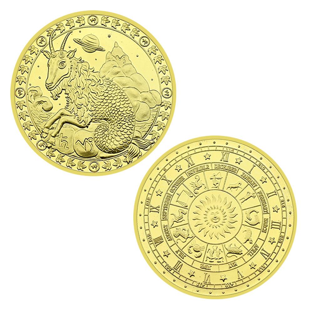 Gold Zodiac Coins, Collectible Gifts, Collectible Commemorative Coins, Commemorative Medals, Medals and Badges