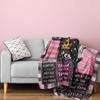 Mom Gift Blanket Print Soft Comfortable Flannel Blanket for Sofa Bed Living Room Blanket