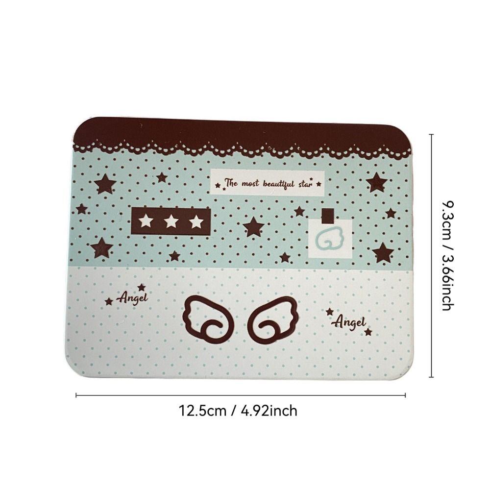 Large Capacity Tin Box Rectangular Jewelry Organizer New Kpop Photocards Storage Case