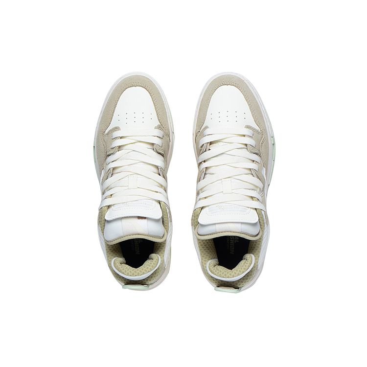 Li Ning We Wo Pro Non-Slip Durable Low-Top Skate Shoes Women Skate Shoes Khaki AECS052-4