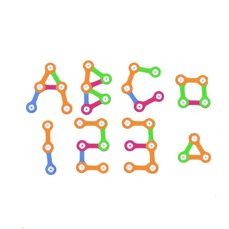 Rainbow Magnetic 3d Building Blocks Set For Kids Educational Toy Girls Boys