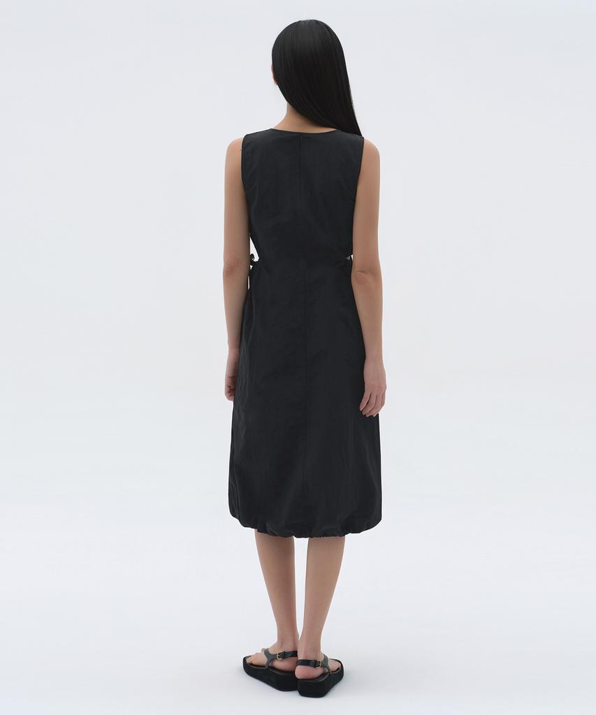 Musinsa Standard Woman Women'S Nylon Cutout Long Dress [Black]