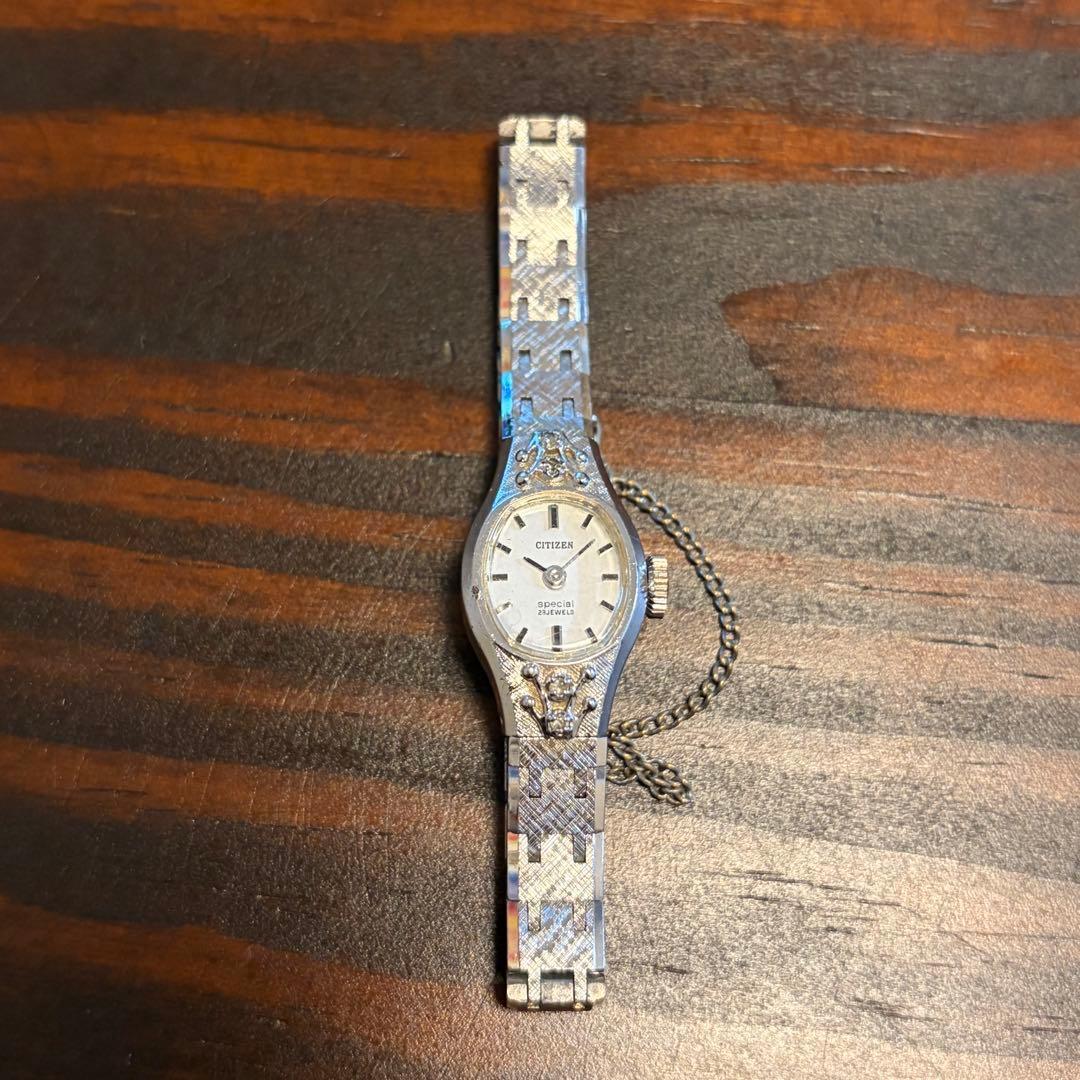 Used [In working condition] Citizen watch special 21 jewels hand-wound antique delicate