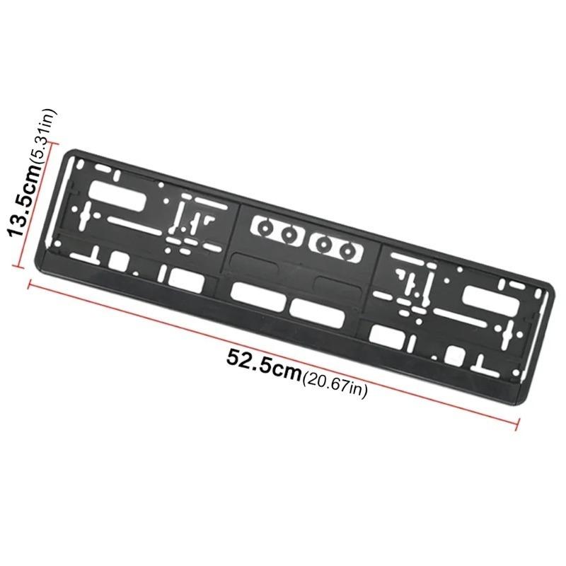 Black EU Standard License Plate Holder Bracket Frame Easy tall Anti-corrosion Waterproof Durable Car Auto Accessor Mount