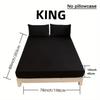 Black, White, and Gray Solid Color Fitted Sheet Bedding—super Soft and Skin-friendly Sheets with Deep Pocket Mattress Topper