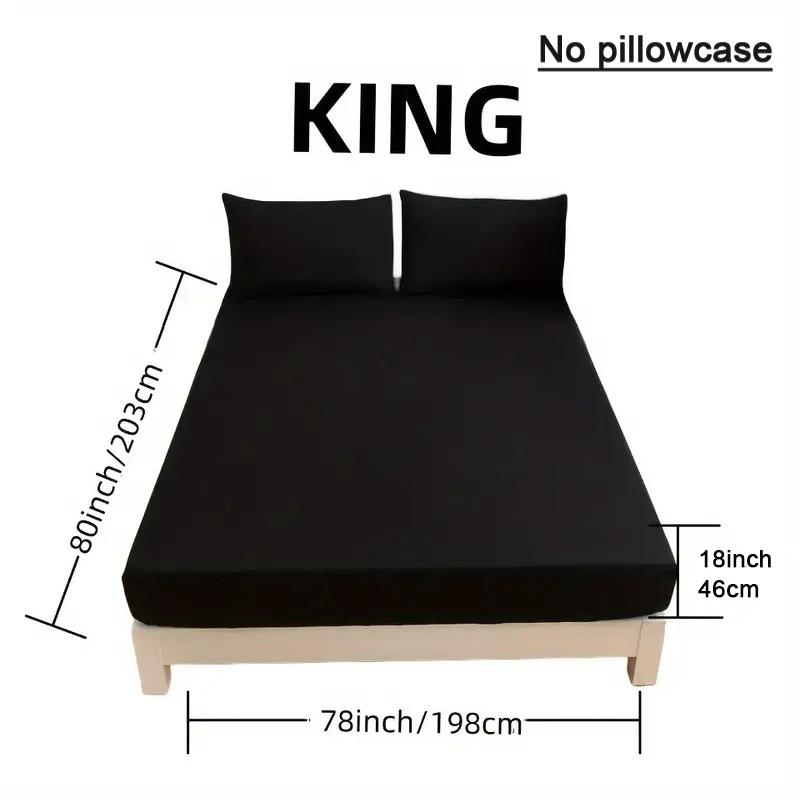 Black, White, and Gray Solid Color Fitted Sheet Bedding—super Soft and Skin-friendly Sheets with Deep Pocket Mattress Topper