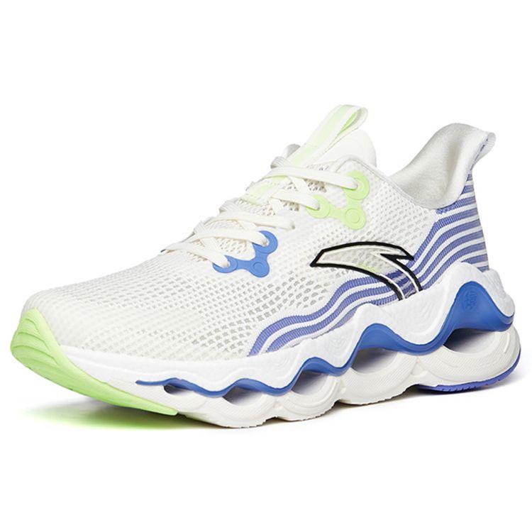 Anta Mars Foam Lightweight Durable Low-Top Running Shoes Men Sneakers White Purple 112225582-2