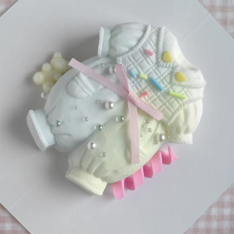 Food Grade Silicone Mold Soft Clothing Mould Baby Clothes Casting Mold Waterproof Making Mould for DIY Accessory