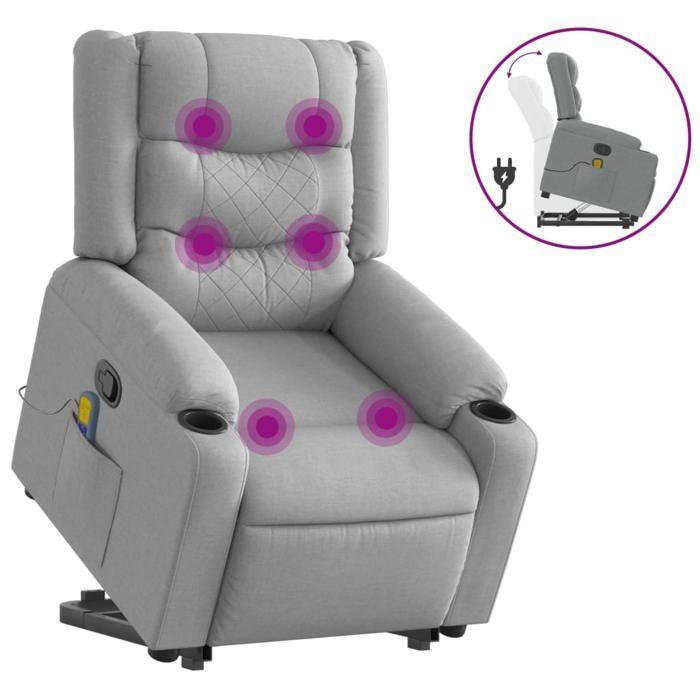 VidaXL Reclining Massage Armchair, Relaxation Chair with Adjustable Backrest and Footrest, Salon Seat Room of 3206576