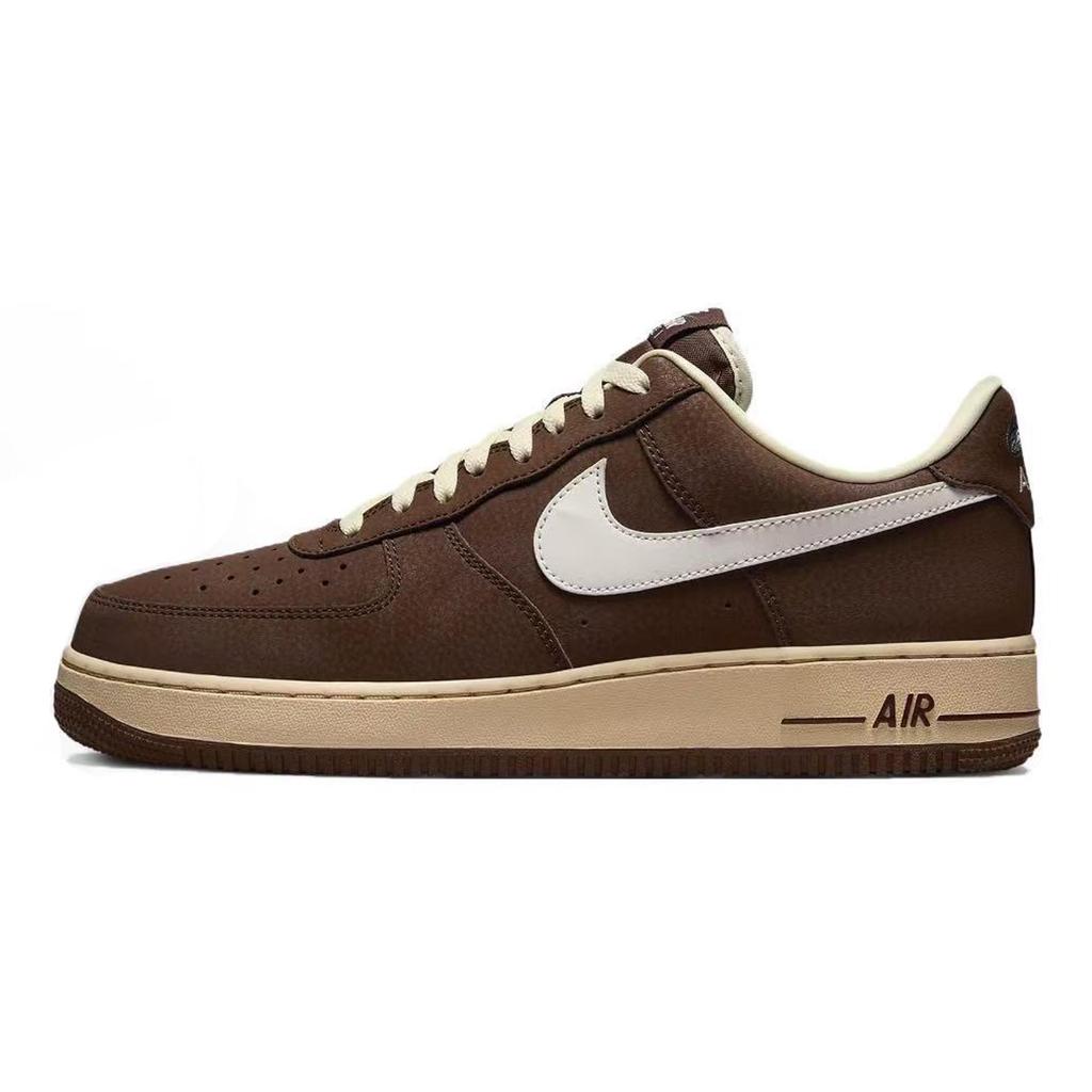 Nike Air Force 1 Afternoon Park Abrasion Resistant Abrasion Resistant Low Top Skateboard Shoes Unisex Brown FZ3592-259(Team691-)