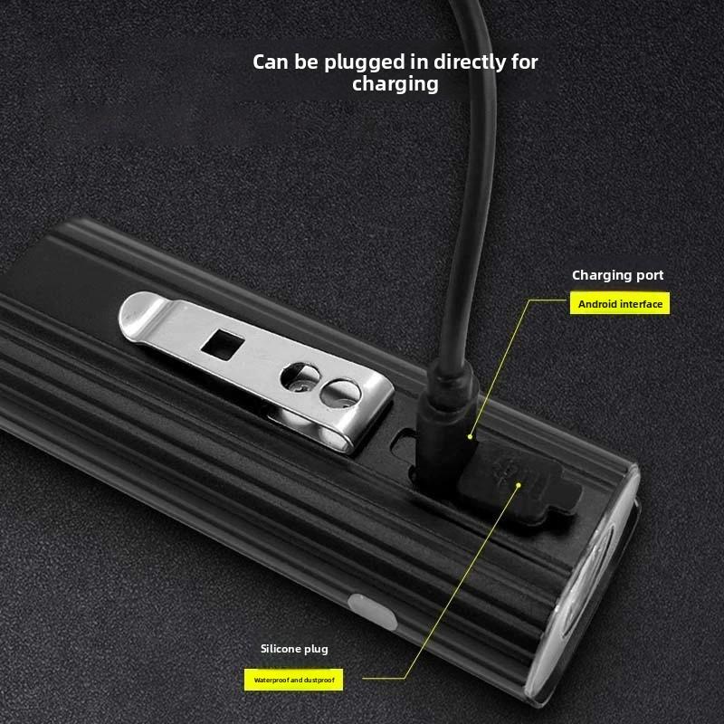 Luz LED recargable para bicicleta, impermeable, alta potencia, accesorios de ciclismo nocturno