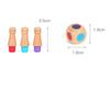 Wooden Color Memory Game for Kids: Early Education Puzzle for Observation and Concentration