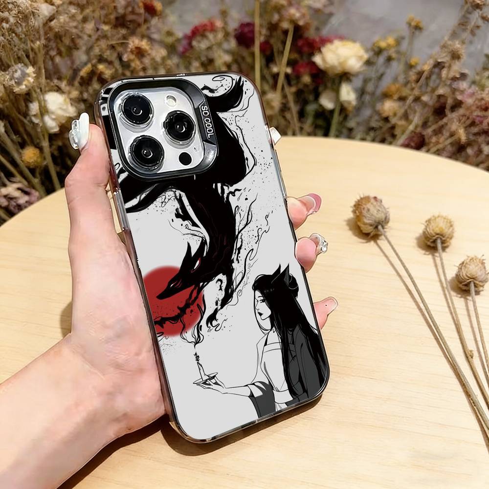 

Nine tailed fox Phone Case For iPhone 17,16,15,14,13,12,11 Plus,Pro Max,XS,Colorful Silver Phone case Funda Cover iPhone14ProMax