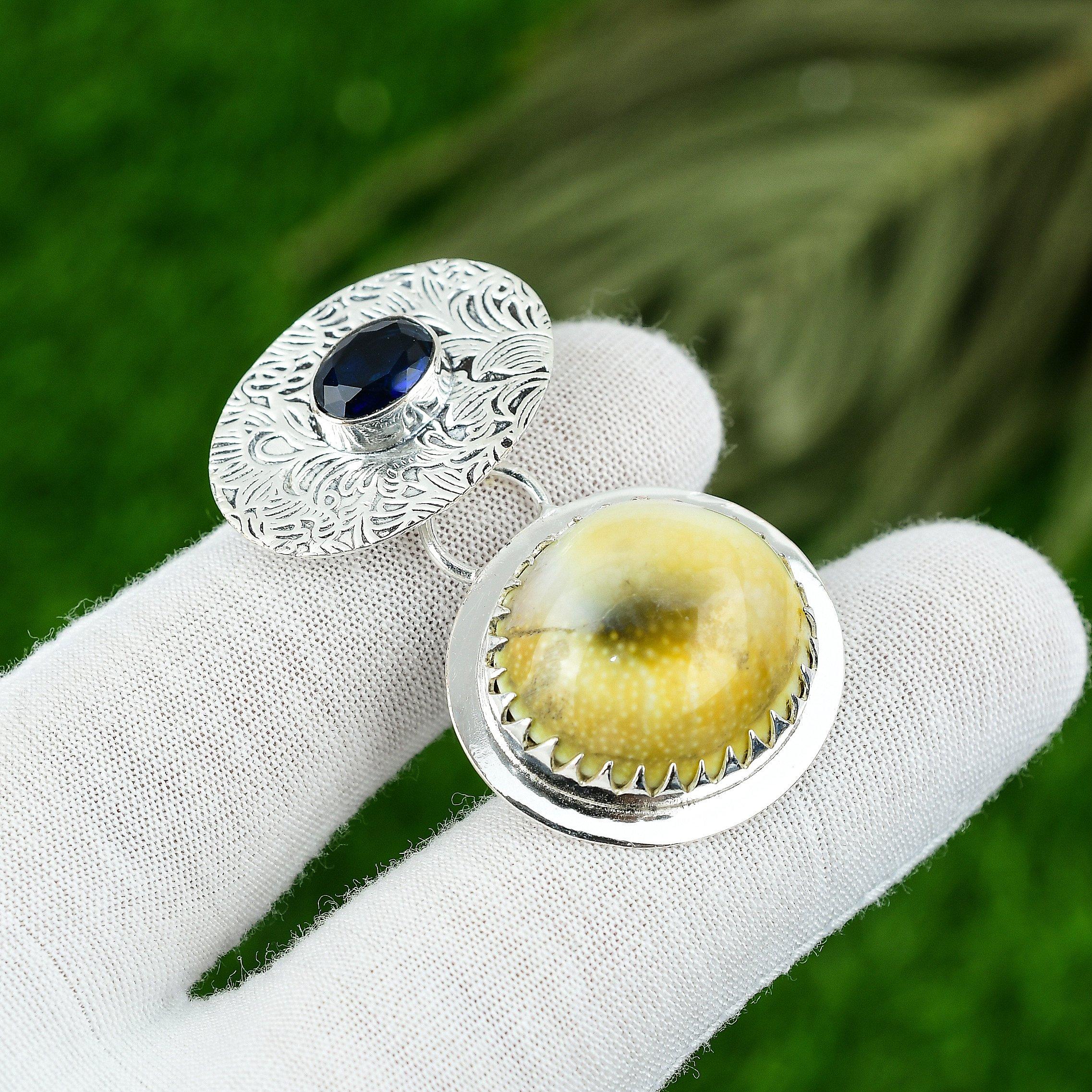 

Gift For Women Jewelry Pendant 925 Sterling Silver Natural Shiva Eye Gemstone