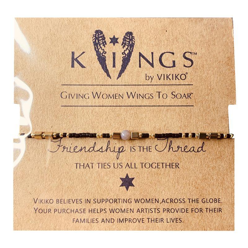 

Викико Амазонит Элемент Девочка Милый Браслет Gray agate symbol of protection