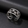 Vintage Silver Big East Gate Cross Ring Female Croix Punk Trend Men'S And Women'S Open Index Finger Ring