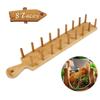 Eco Friendly Wood Taco Holder Bamboo Appetizer Server Kit Vintage Taco Tray Organizer  Kitchen