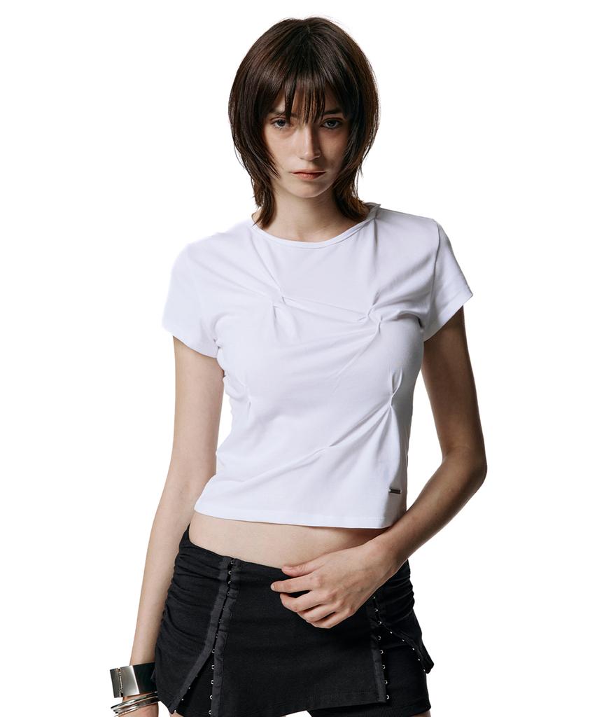 ROCKCAKE Pinched Top - White