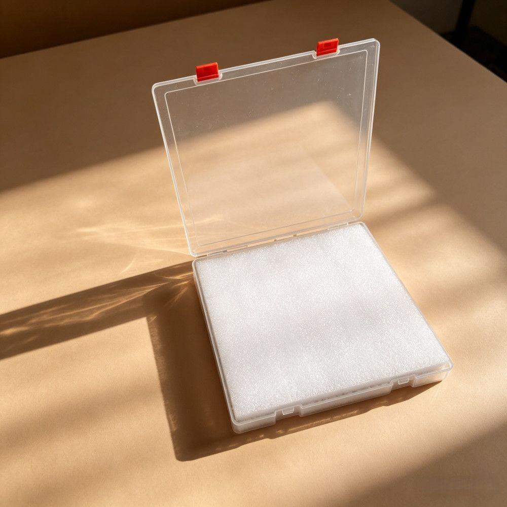 Latch Lid Bead Storage Box Hinged Lid Plastic Craft Organizer  For Perler Beads