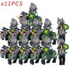 Mittelalterlicher Ritter Lord Rohan Krieger Helm Schild Waffe Rüstung Zubehör Königliche Garde Figuren Bausteine Kinderspielzeug Geschenke