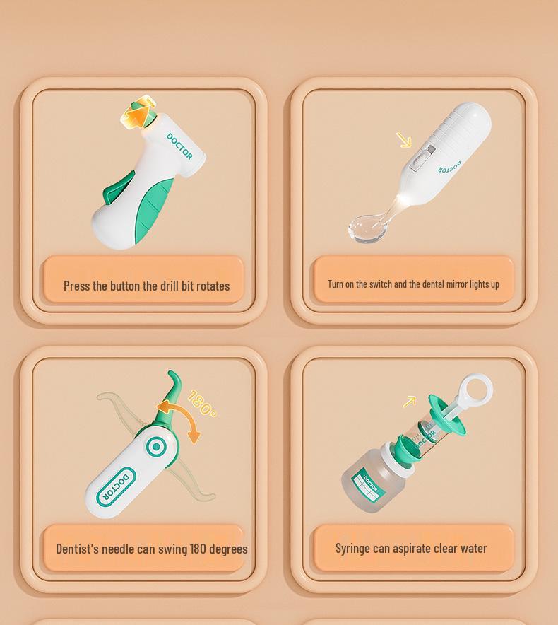 Kids' Doctor Dentist Role Play Set for Boys & Girls – Simulation Injections & Visits