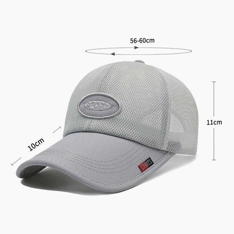 Sommer Gestickte Buchstaben Baseball Kappe für Männer Mesh Cap Outdoor Golf Angeln Hüte Frauen Pferdeschwanz Panama Kappe Snapback Hut Visier