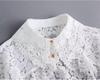 Versatile Lace Cardigan with Mock Collar - Women's Long Sleeve Shawl for Spring, Summer, and Autumn.