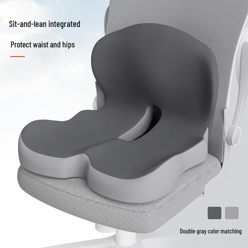 Memory Foam Seat and Back Cushion for Office, Student, Elderly, Car - Lumbar and Butt Support for Long Sitting