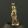 Copper Maitreya Buddha Miniatures Figurines Pocket Brass Small Statue Ornaments Home Decor Craft for Living Room Desk Decoration