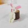 Fashion cute cartoon plush doll teddy bear brooch cute little white rabbit pin girl clothes bag accessories