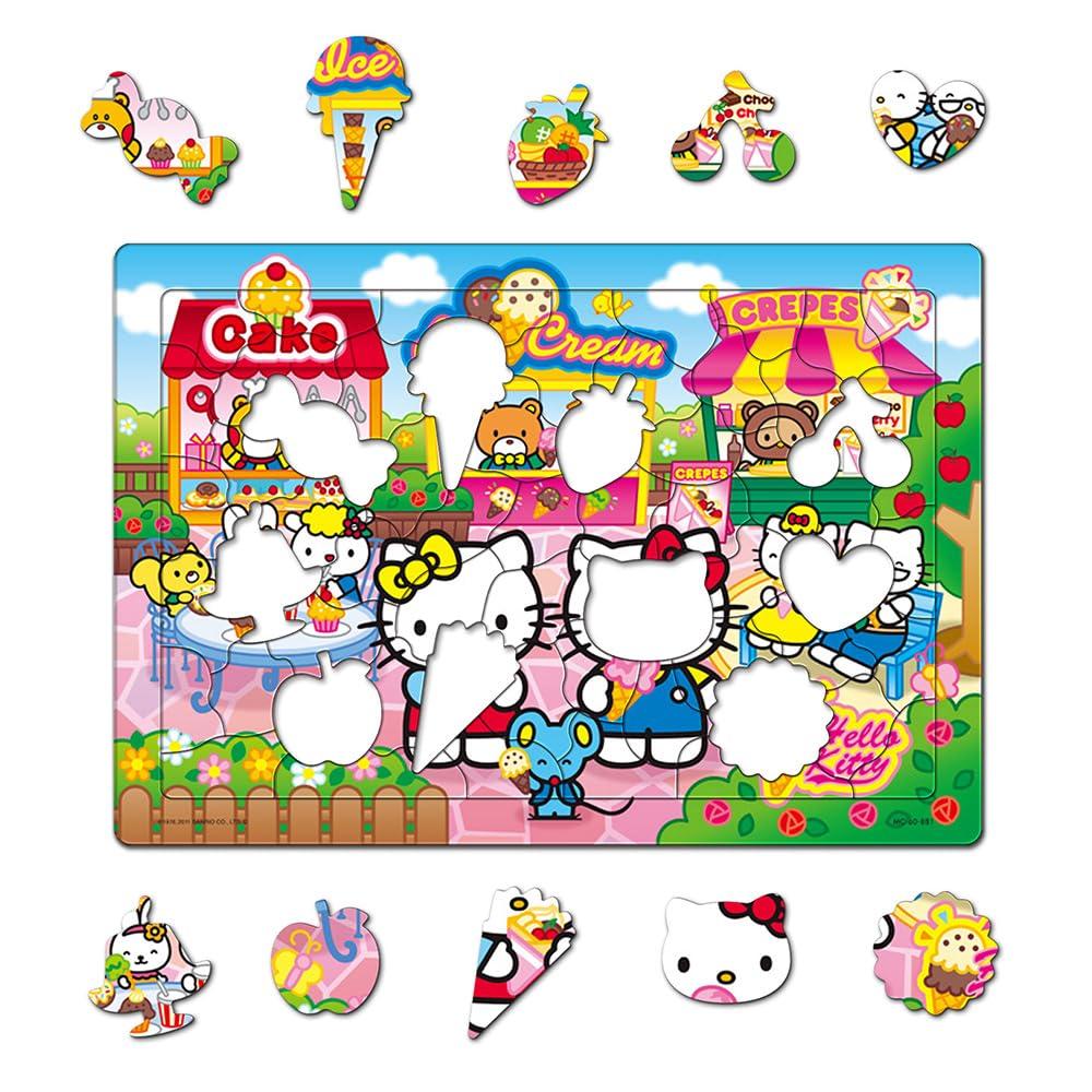 Tenyo In Sanrio Puzzle 80 Piece Set Puzzle with Antibacterial Coating and Storage Ages 3 and Up (Tenyo) [Made Japan] Child's 47, 60, A, Children's