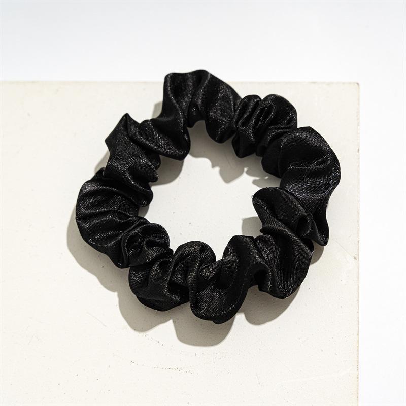 Satin Fabric Scrunchie Set for Women - Elastic Hair Tie Accessories