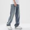 Lyocell Tencel Jeans Men's Summer Thin Loose Straight American Trend Brand Drop Casual Wide Leg Pants