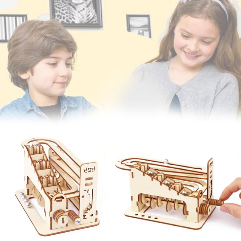 Wooden 3d Puzzle Roller Coaster Toy For Creative Mindful Play And Imaginative Learning