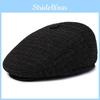 Checkered Pattern Men Duckbill Hat Ear Protection Cotton Cap Headwear Outdoor