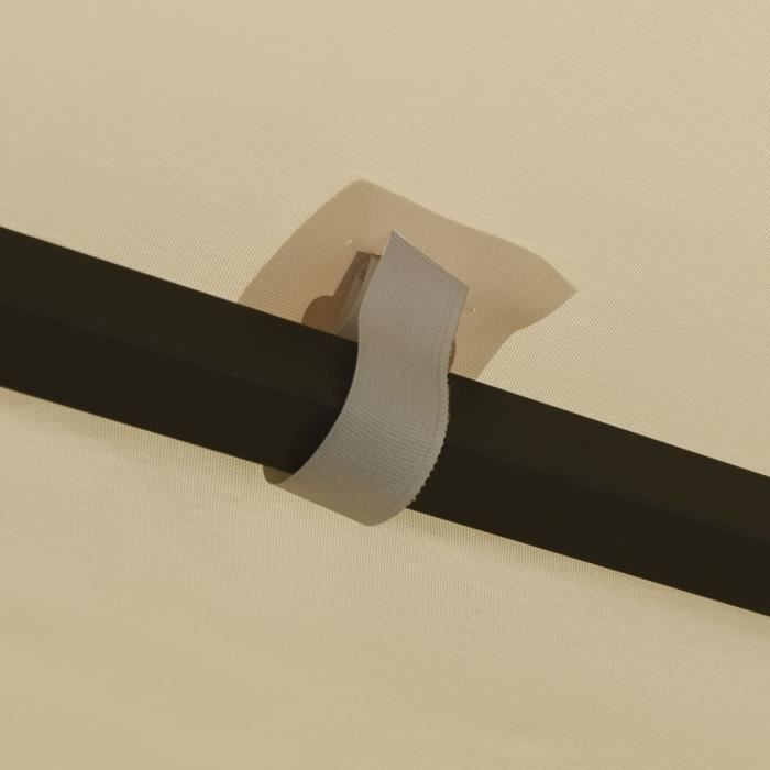 VidaXL Belvédère 3x3 m Crème